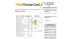 Desktop Screenshot of maxpowercell.com