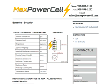 Tablet Screenshot of maxpowercell.com
